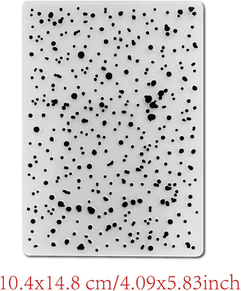 Arbuya Christmas Plastic Embossing Folders for Card Making Snowfall Texture Embossing Folder Templates for Scrapbooking Paper Crafting Home Decoration - Image 2